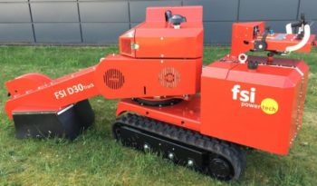 FSI D30 TRACK Remote Stump Grinder full