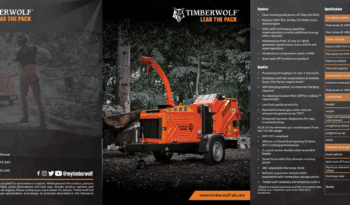 New Timberwolf TW 280HB HYBRID Wood Chipper full