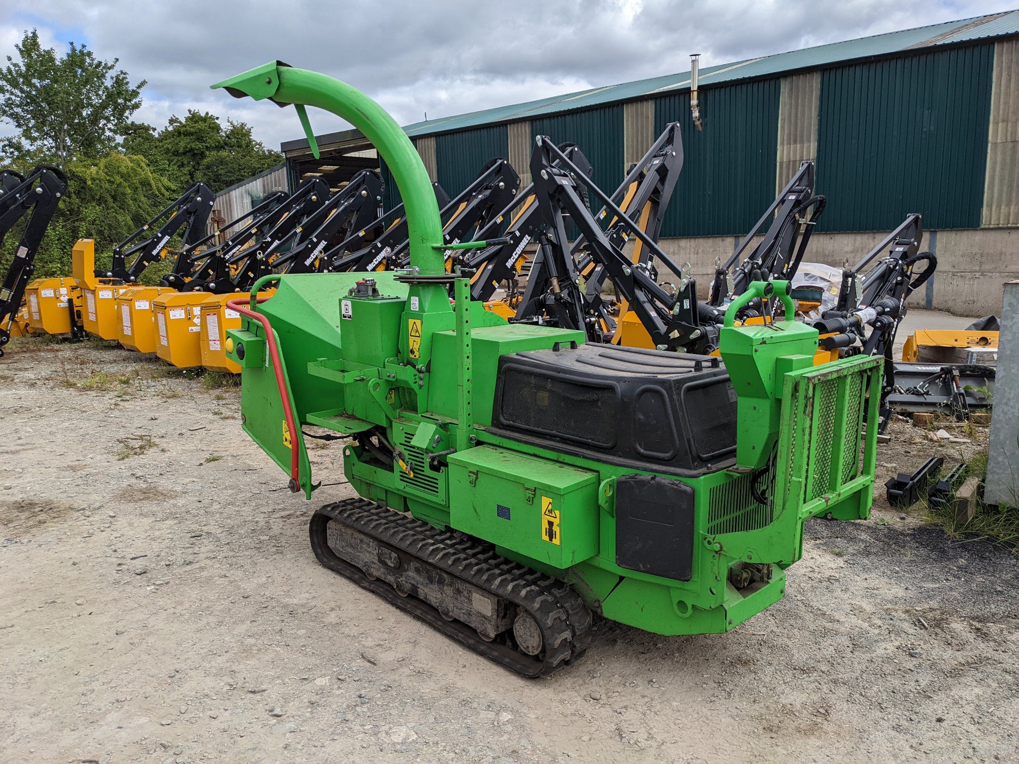 Used Greenmech 1928 Safetrak Wood Chipper Arblease