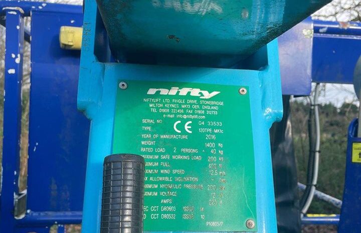 Used Niftylift 120 TPE Access Platform 25355 full