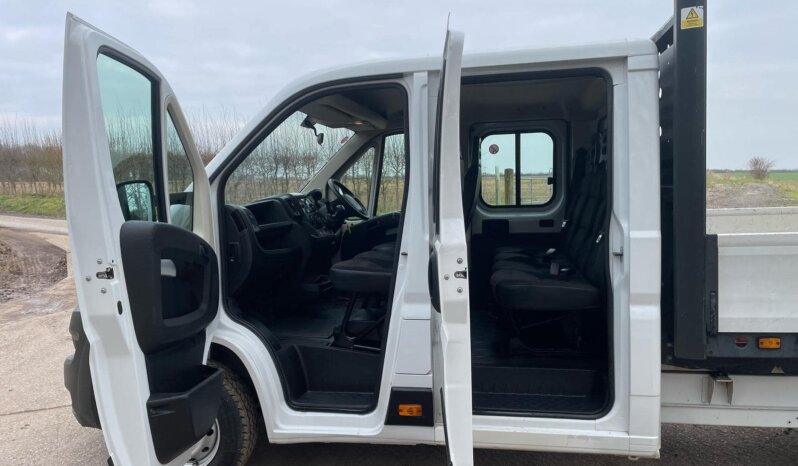 Used Peugeot Boxer Double Cab Dropside Tipper Truck 37100 full