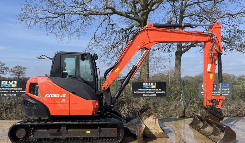 Used Kubota KX080-4a Excavator (Large) 8T + 38746 full