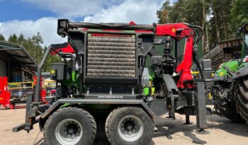 Used Heizohack HM14-860KTL with Crane and Splitter Wood Chipper 41178 full