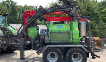 Used Heizohack HM14-860KTL with Crane and Splitter Wood Chipper 41178 full