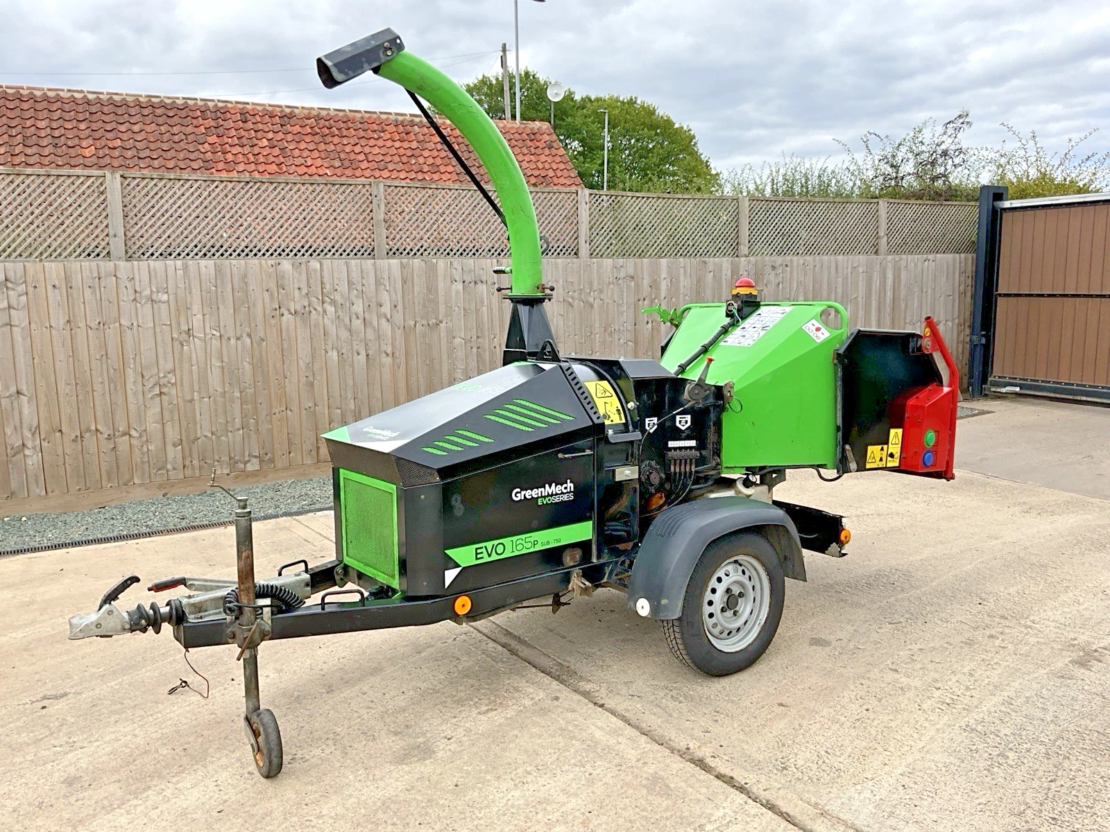 Used Greenmech EVO 165P37 Wood Chipper 44428