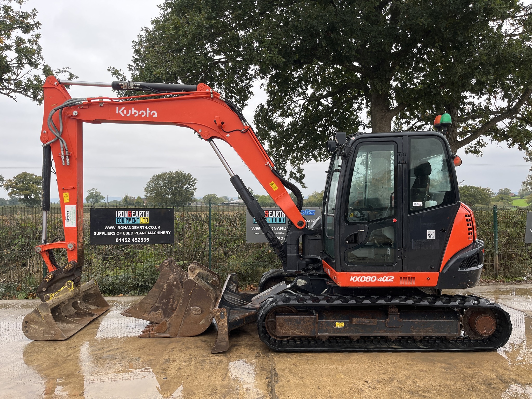 Used Kubota KX080-4a2 8.4 Tonne Excavator (Large) 8T + 46167