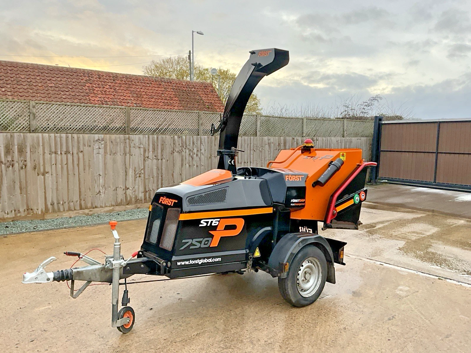 Used Först ST6P37 Wheeled Wood Chipper 47244