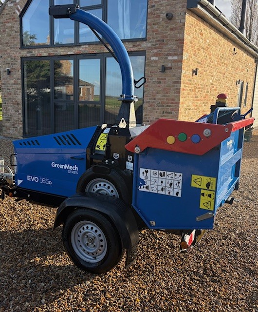 Used Greenmech EVO 165D25 Wheeled Wood Chipper 47267