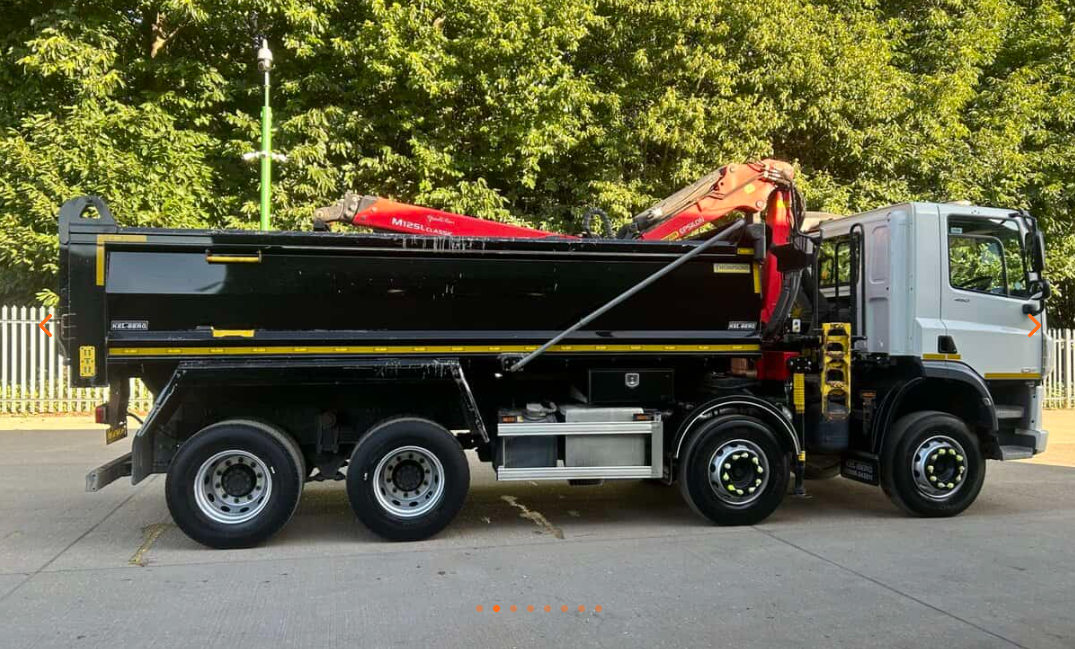 Used DAF CF 350 32 tonne Tipper Lorry with Crane and Grab 48320