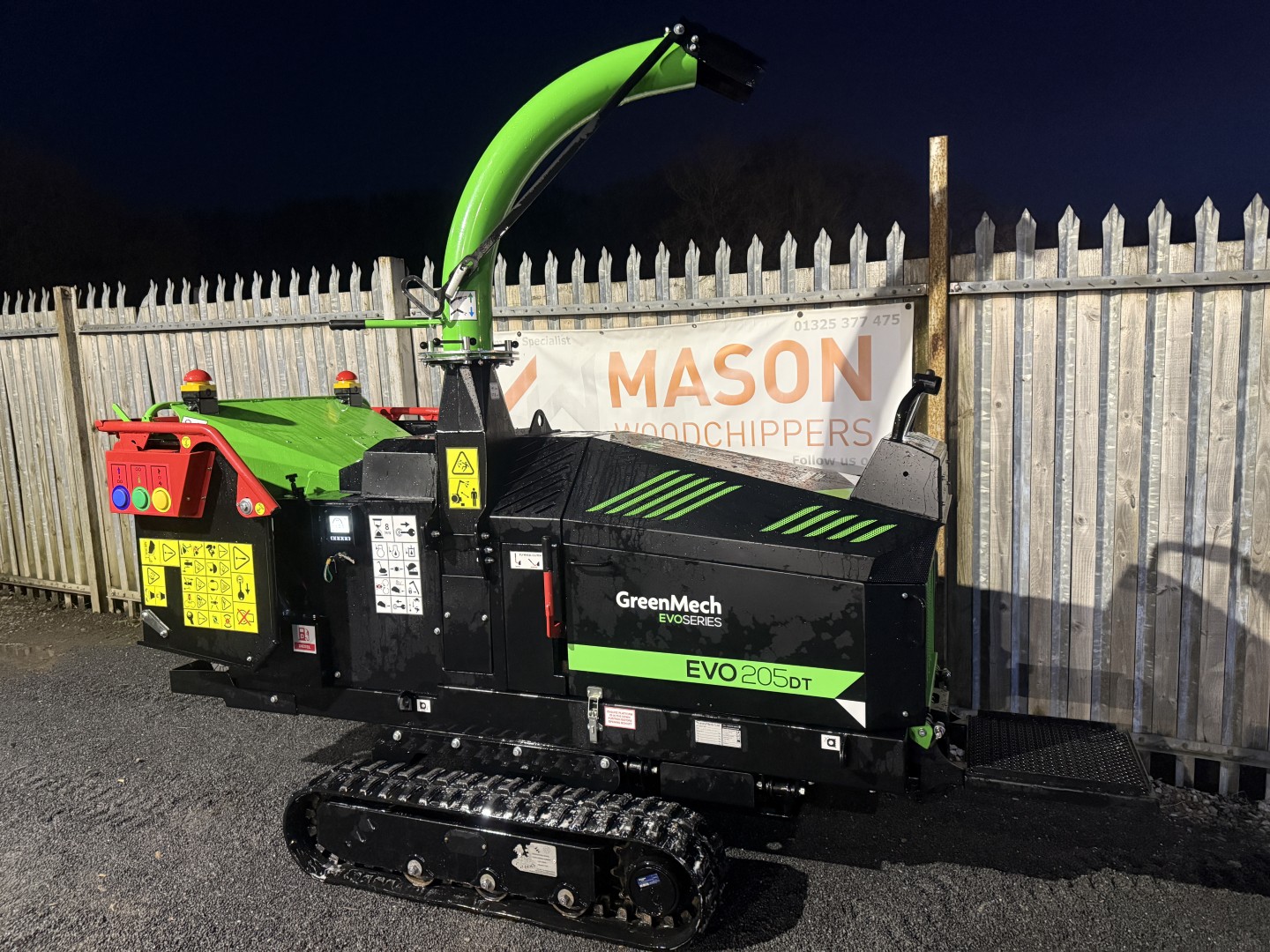 Used Greenmech EVO205DT Wood Chipper 49607