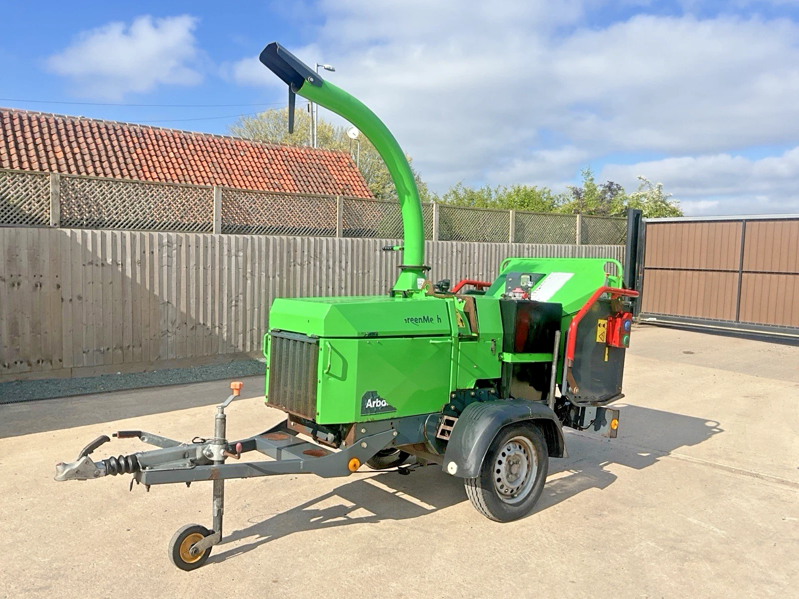 Used Greenmech Arborist 150 Wheeled Wood Chipper 54493