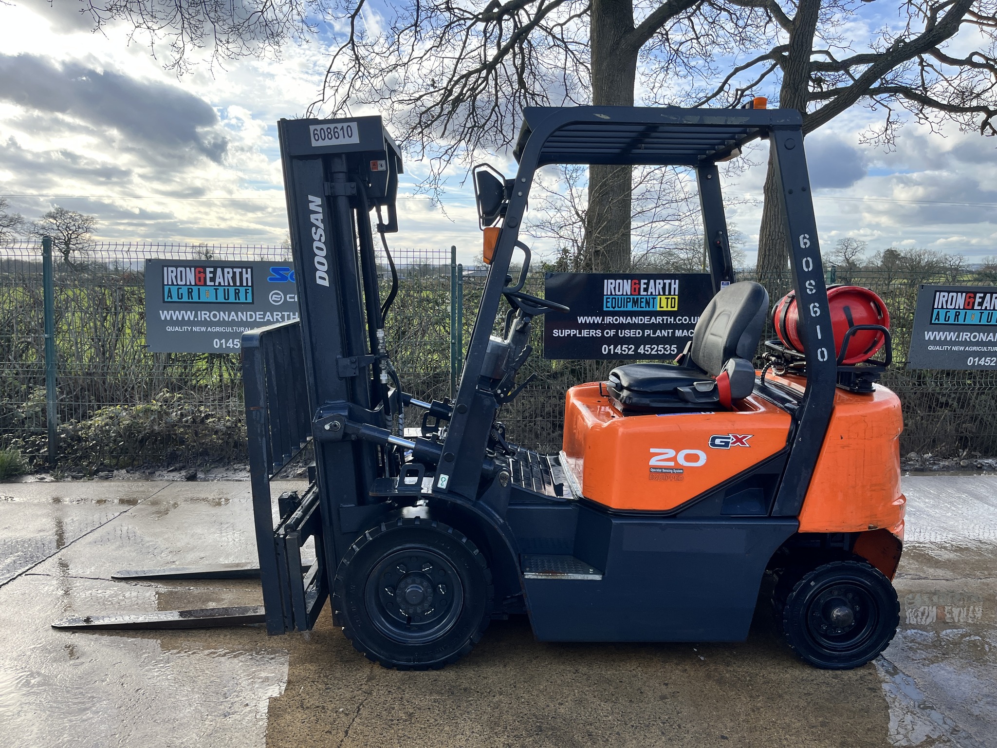 Used Doosan G20GX LPG powered Forklift Truck 53373